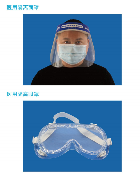 醫(yī)用隔離面罩、眼罩