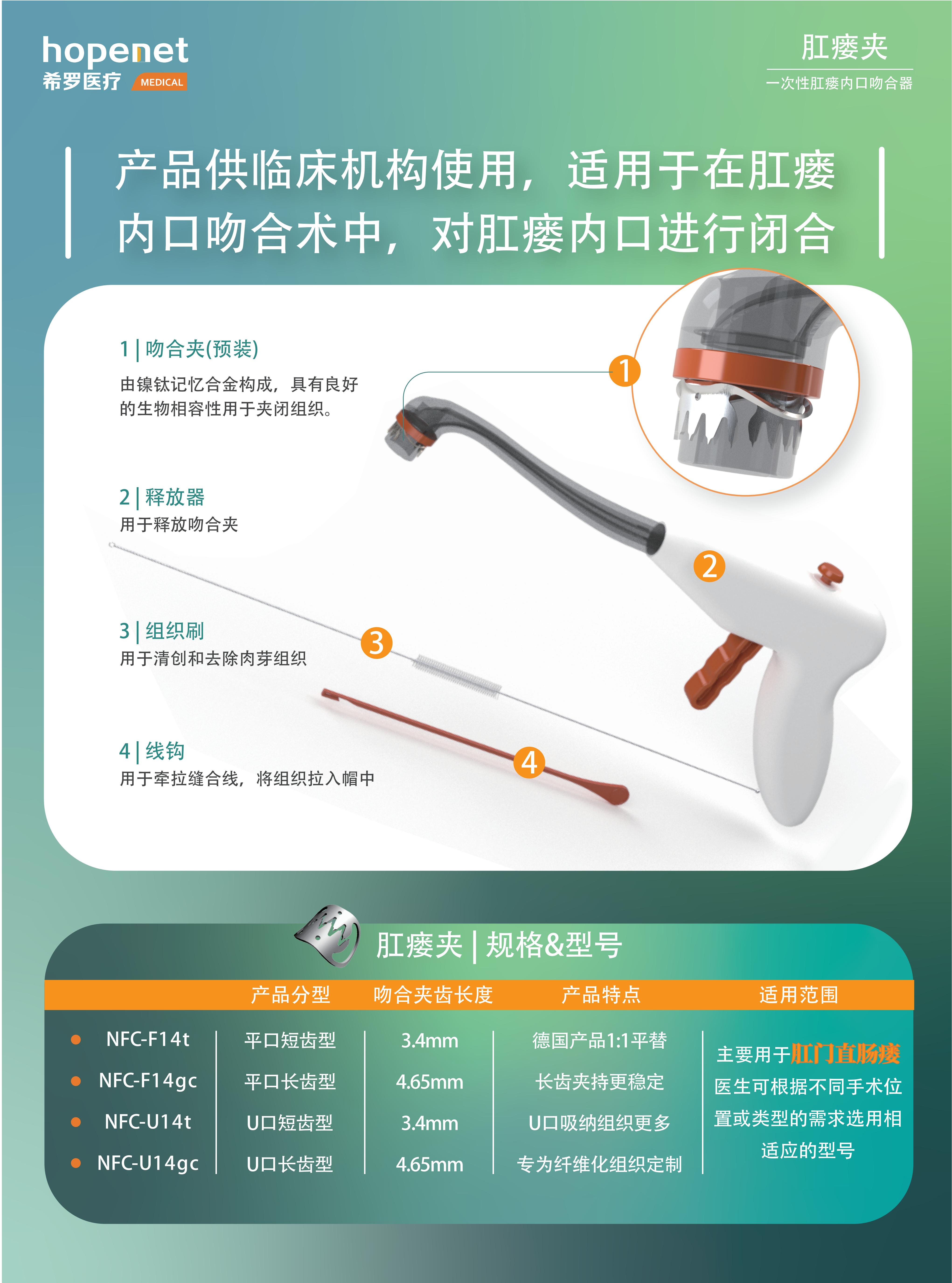 一次性肛瘺內(nèi)口吻合器